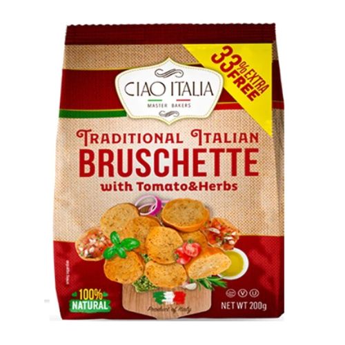 Ciao Italia Traditional Italian Bruschette With Tomato & Herbs 200g -  FabFinds