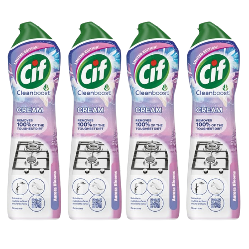 Cif Cream Cleaner Aurora Blooms Winter Edition 500ml Assorted Packs Cleaning Cif Pack of 4