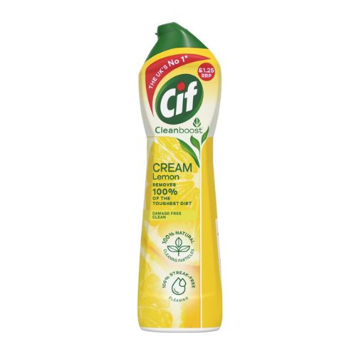 CIF Cream Lemon Surface Cleaner 500ml Multi purpose Cleaners Cif   