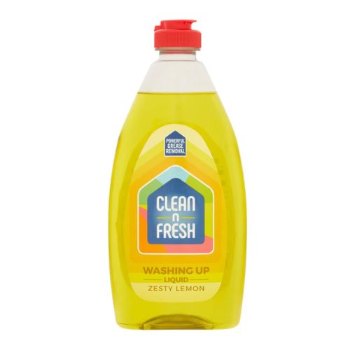 Clean & Fresh Zesty Lemon Washing Up Liquid 500ml Washing Up Liquid Clean n Fresh   