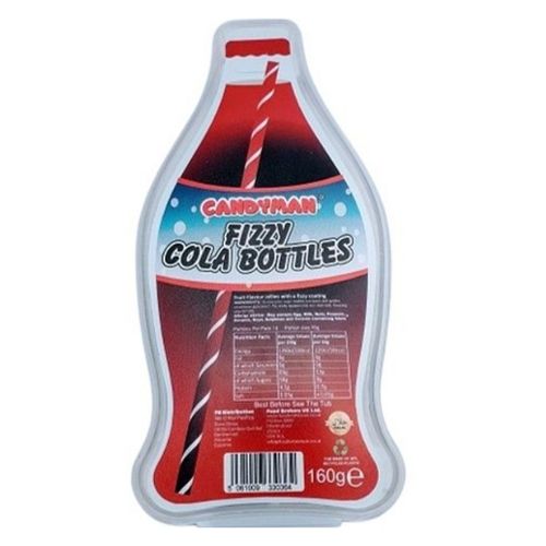 Candyman Fizzy Cola Bottles 160g Sweets, Mints & Chewing Gum candyman   