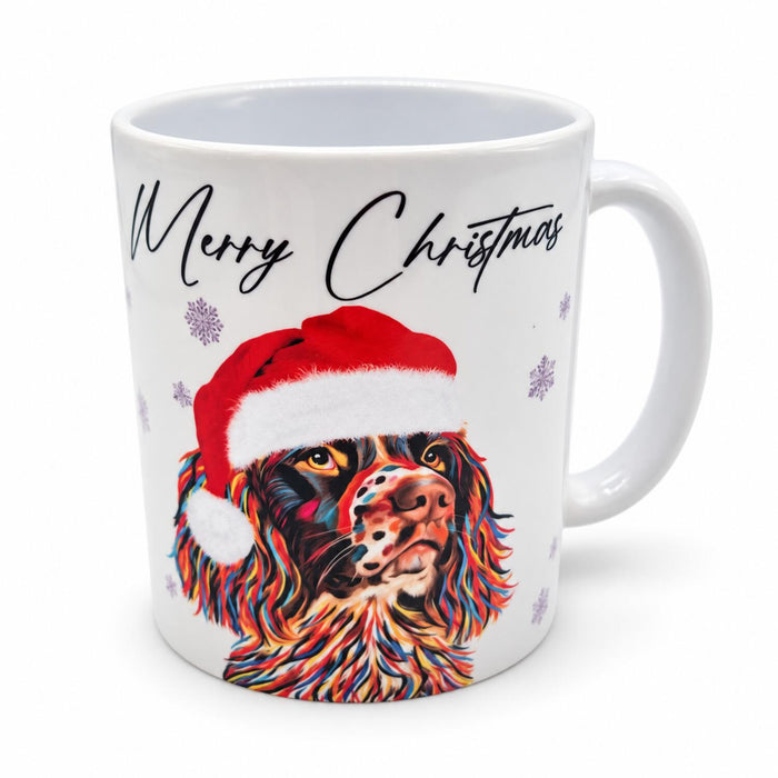Deborah Baker Festive Cocker Spaniel Ceramic Mug 312ml