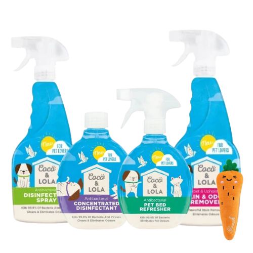 Coco & Lola Cat Cleaning Bundle 4 Piece With Free Cat Toy Pet Cleaning Supplies Coco & Lola   