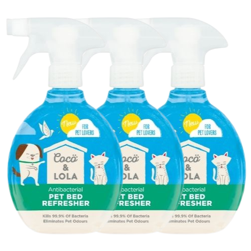 Coco & Lola Pet Bed Refresher Spray 500ml Pet Cleaning Supplies Stardrops Pack of 3