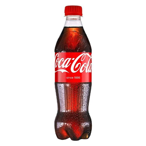 Coco-Cola Original Taste Bottled Drink 500ml Drinks Coke   
