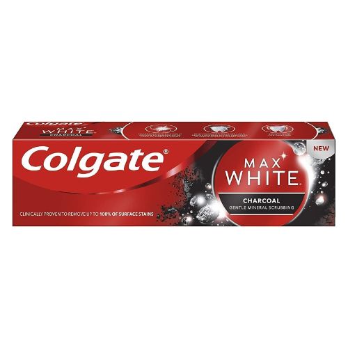 Colgate Max White Activated Charcoal Toothpaste 75ml Toothpaste Colgate   