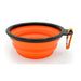 Orange & Black Collapsible Pet Bowl Petcare otl   