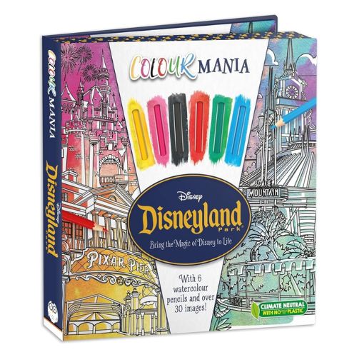Disneyland Park Colour Mania Colouring In Kit Arts & Crafts iglobooks   