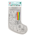 Christmas Colour Your Own Canvas Stocking Assorted Designs Arts & Crafts FabFinds Santa