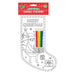 Christmas Colour Your Own Canvas Stocking Assorted Designs Arts & Crafts FabFinds Santa