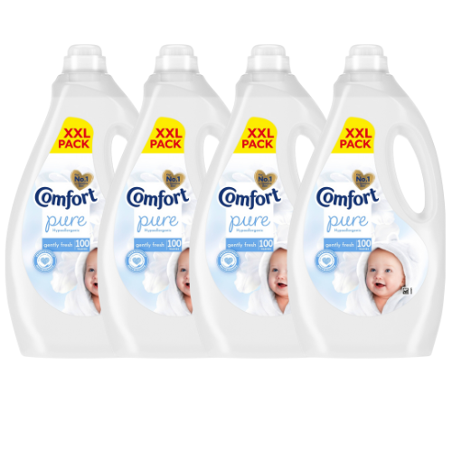 Comfort Pure Fabric Conditioner 100 Washes Assorted Packs Laundry - Fabric Conditioner Comfort Pack of 4