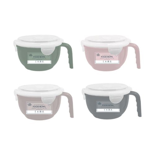 Cooke & Miller Microwaveable Food Bowl 940ml Assorted Colours Food Storage FabFinds   