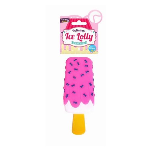 Cooper & Pals Squeaky Ice Lolly Dog Chew Assorted Styles Dog Toys Cooper & Pals Speckled Lolly  