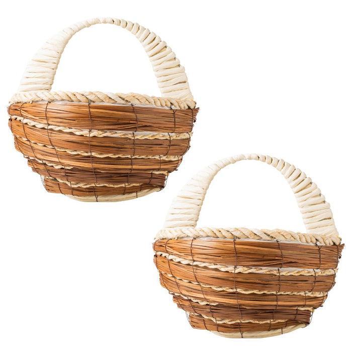 Corn Leaf & Mango Hanging Basket 31cm Assorted Packs
