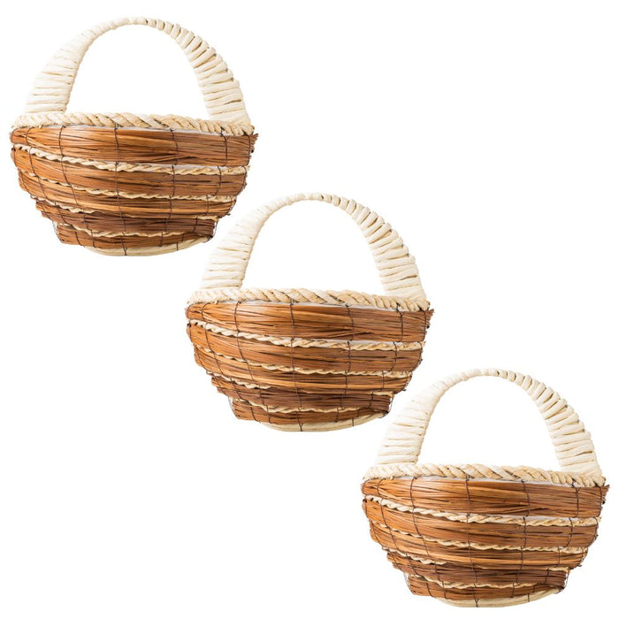 Corn Leaf & Mango Hanging Basket 31cm Assorted Packs