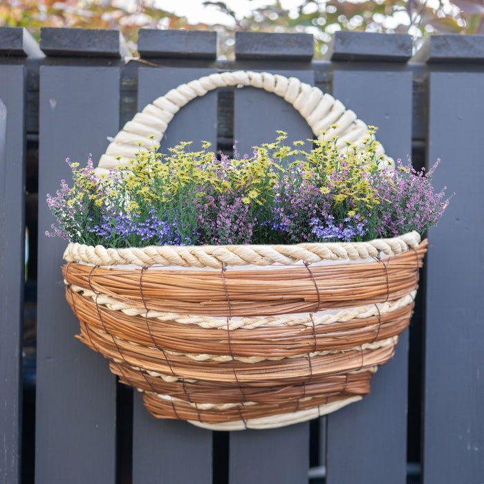 Corn Leaf & Mango Hanging Basket 31cm Assorted Packs