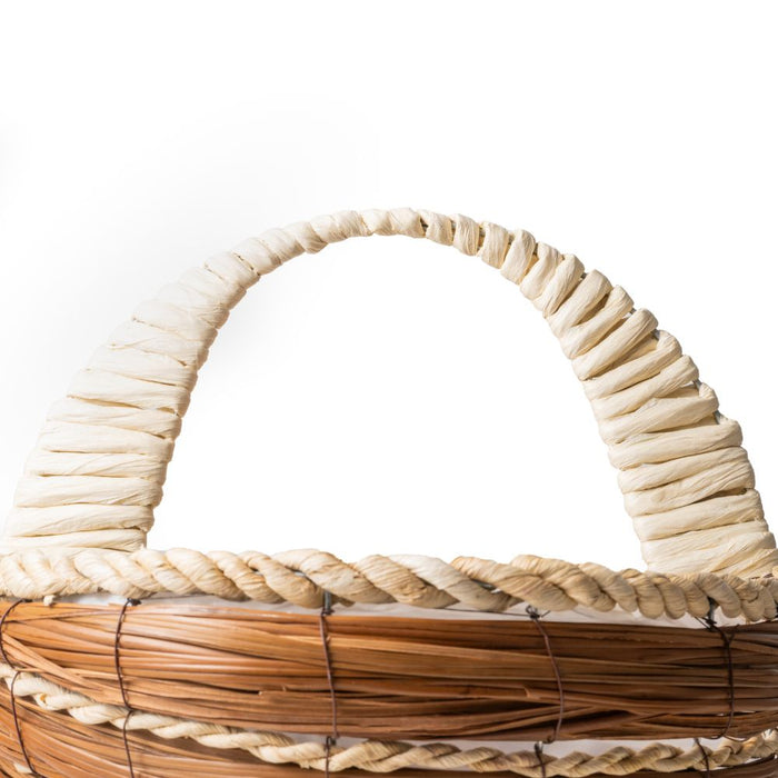Corn Leaf & Mango Hanging Basket 31cm Assorted Packs