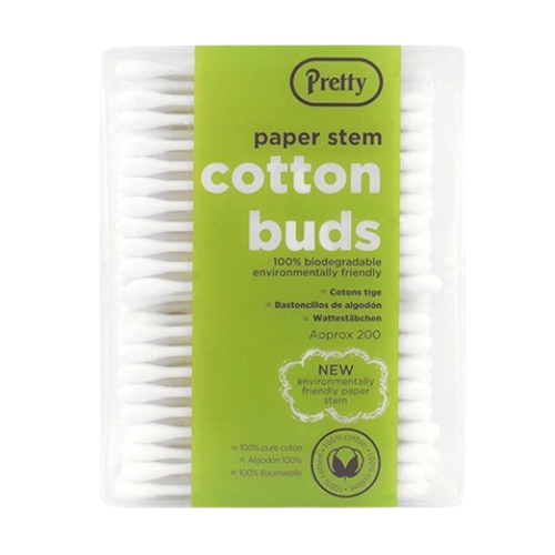 100% Biodegradable Paper Stem Cotton Buds 200 Pk Toiletries Quest Personal Care