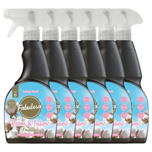 Fabulosa Cotton Fresh Room & Fabric Freshener 500ml Air Fresheners & Re-fills Fabulosa Pack of 6