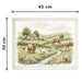 Countryside Print Lap Tray with Cushioned Base 45cm Decorative Trays FabFinds