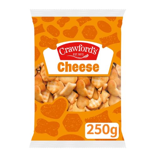 Crawford's Cheese Flavour Savoury Nibbles 250g Crisps, Snacks & Popcorn Crawford's   