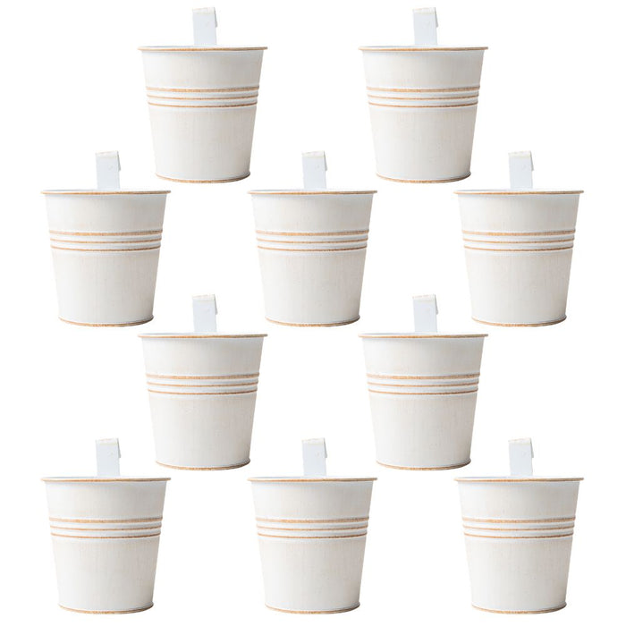 Cream Over Fence Plant Pot 9.5cm Assorted Packs