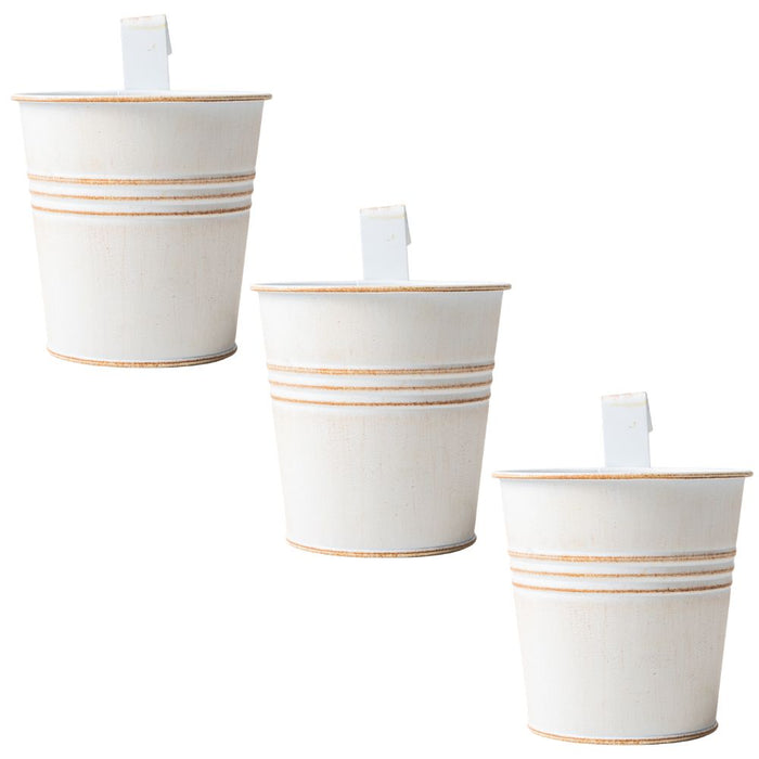 Cream Over Fence Plant Pot 9.5cm Assorted Packs
