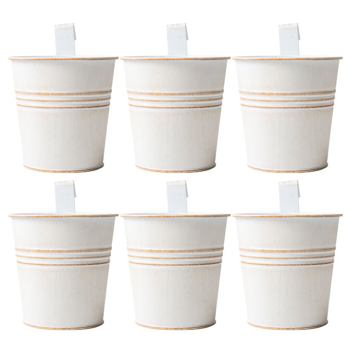 Cream Over Fence Plant Pot 9.5cm Assorted Packs