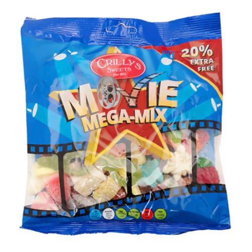 Crilly's Movie Mega Mix Sweets 300g Sweets, Mints & Chewing Gum Crilly's   