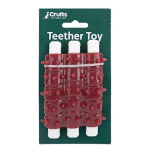 Crufts Teether Dog Toy Assorted Styles Dog Toy Crufts Ribs