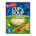 Batchelor's Cup A Soup Cream Of Vegetable 3 Sachets 90g Soups Batchelors   