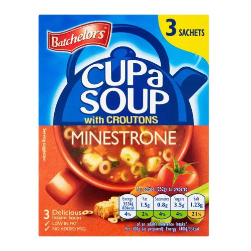Batchelor's Cup A Soup Minestrone 3 Pack 68g Soups Batchelors   