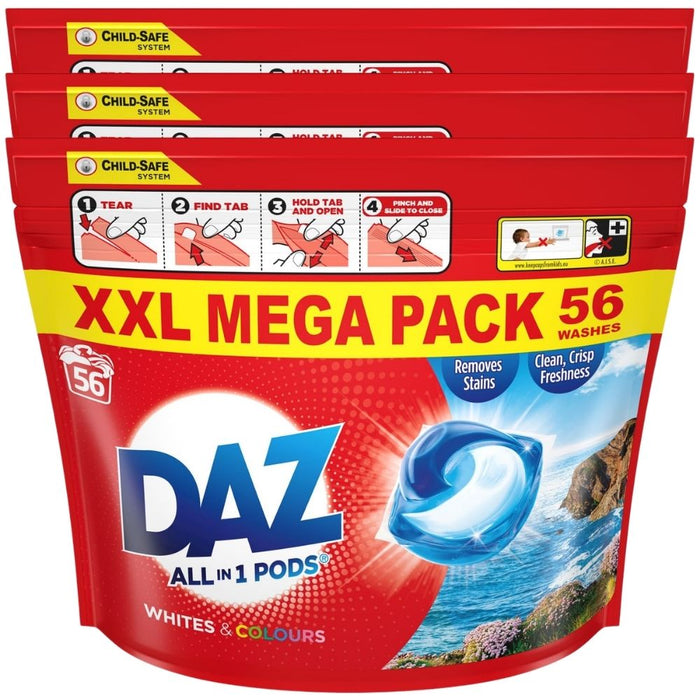 Daz Whites & Colours Pods 56w