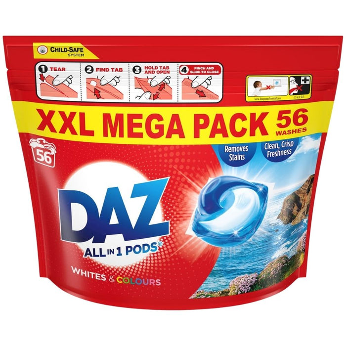 Daz Whites & Colours Pods 56w