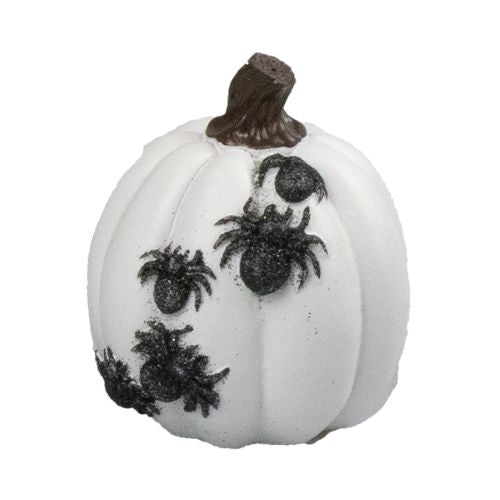 Decorative Pumpkin Ornament Assorted Colours Halloween Decorations Gem Imports White  