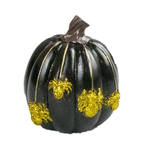 Decorative Pumpkin Ornament Assorted Colours Halloween Decorations Gem Imports Black  