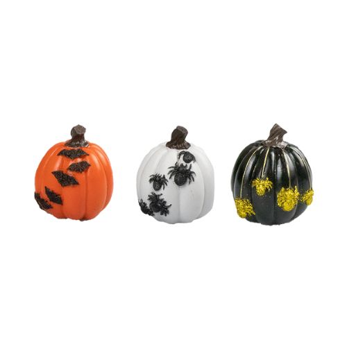 Decorative Pumpkin Ornament Assorted Colours Halloween Decorations Gem Imports   