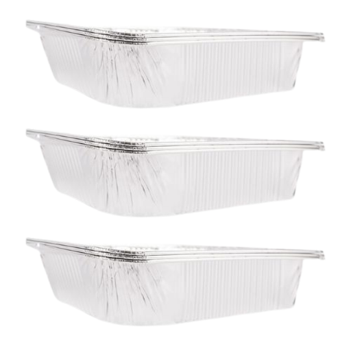 Serve Up Foil Roasting Tray 32cm x 26.5cm Assorted Packs Food Storage FabFinds Pack of 3