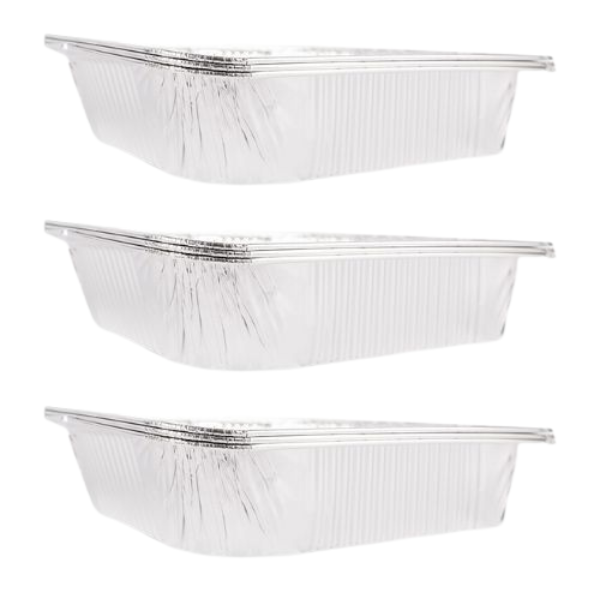 Serve Up Foil Roasting Tray 32cm x 26.5cm Assorted Packs Food Storage FabFinds Pack of 3