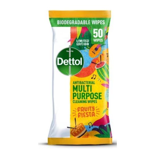 Dettol Fruity Fiesta Antibac Multipurpose Wipes 50 Pack Cleaning Wipes Dettol   