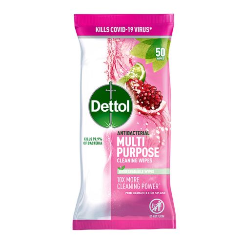 Dettol Antibacterial Multi Purpose Cleaning Wipes 50 Pack Cleaning Wipes Dettol   