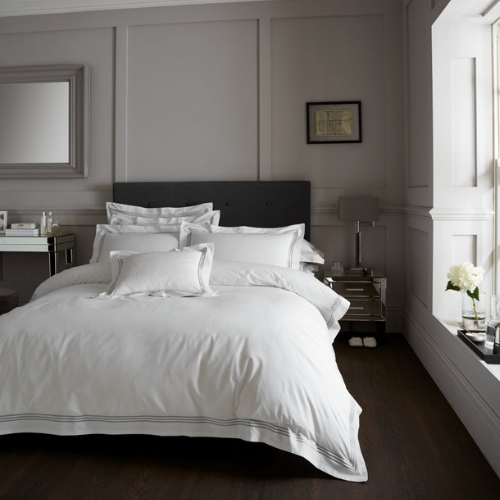 Devore Duvet Cover Set Assorted Duvet Sets FabFinds Single White/Charcoal