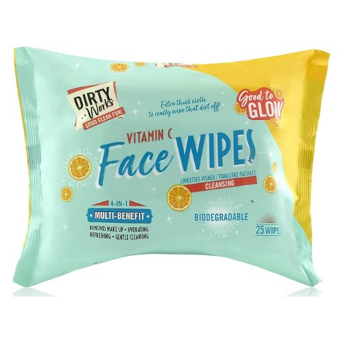 Dirty Works Vitamin C Cleansing Face Wipes 25 Pk Face Wipes dirty works   
