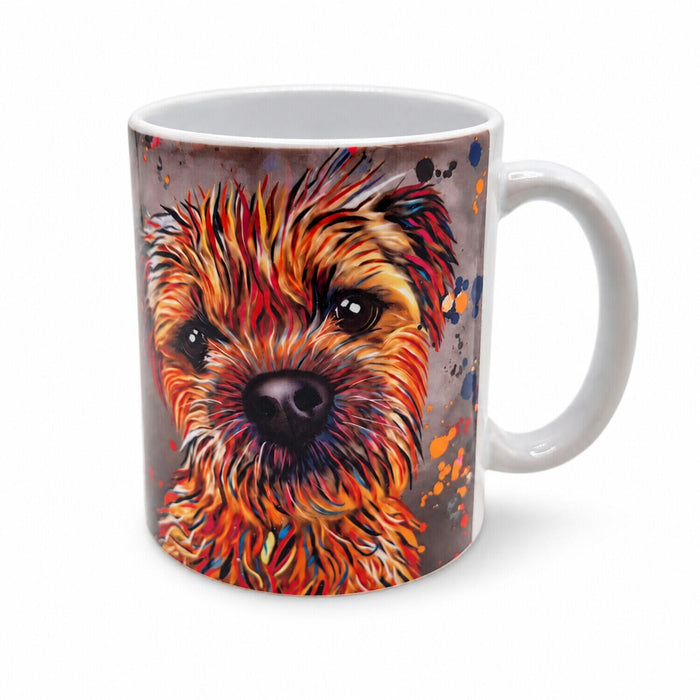 Deborah Baker Aqua Marine Terrier Dog Ceramic Mug 312ml