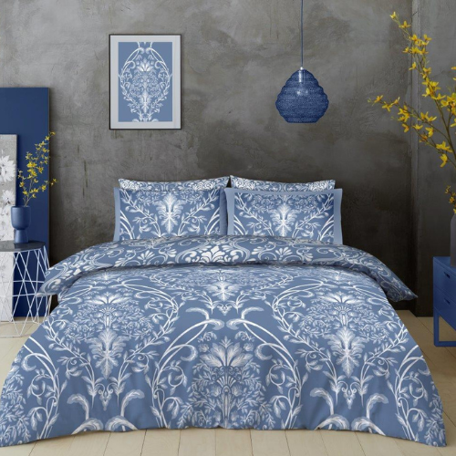 Super Dreamer Printed Duvet Cover Complete Bedding Set Double & King Assorted Designs Duvet Sets FabFinds Double Dorothy Damask