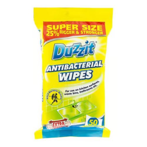 Duzzit Antibacterial Lemon Fresh Wipes 80 Pack Cleaning Wipes Duzzit