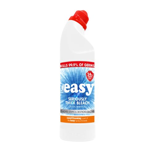 Easy Seriously Thick Bleach Sparkling White 750ml Toilet Cleaners Easy   