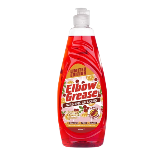 Elbow Grease Cranberry and Orange Washing Up Liquid 600ml Limited Edition Washing Up Liquid Elbow Grease