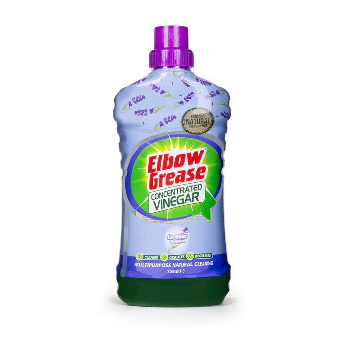 Elbow Grease Concentrated Cleaning Vinegar Lavender 750ml Assorted Packs Multi purpose Cleaners Elbow Grease Pack of 1