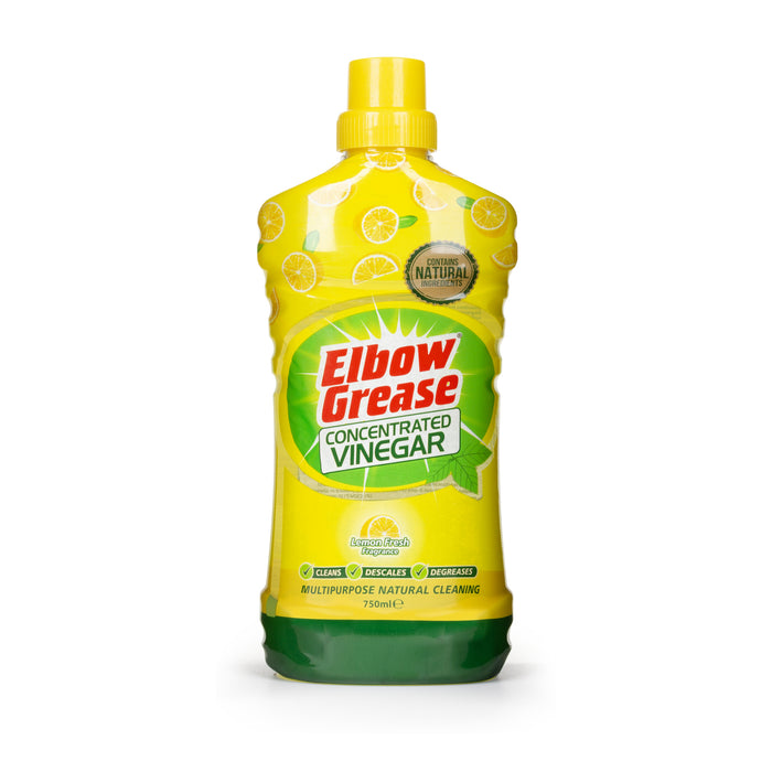 Elbow Grease Concentrated Cleaning Vinegar Lemon Fresh 750ml Assorted Packs Multi purpose Cleaners Elbow Grease Pack of 1